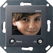 Цветной TFT-дисплей для домофона Gira System 55 Антрацит