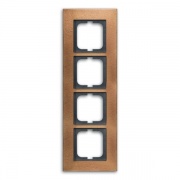 Рамка ABB Carat 4 поста бронза (1724-821)