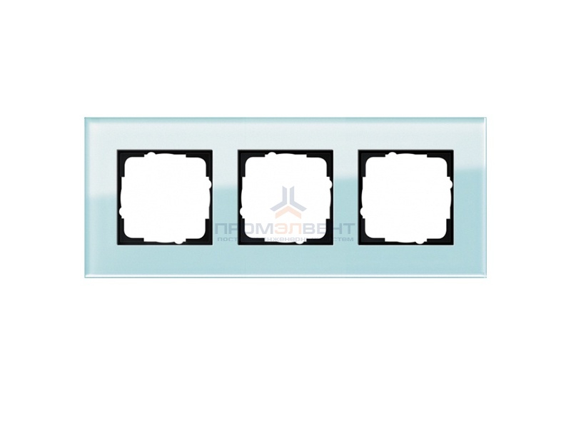 Рамка 3-ая Gira Esprit Салатовое стекло
