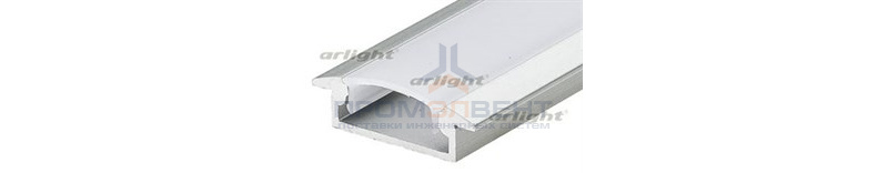 Профиль с экраном ALU-WIDE-H8-2000 ANOD+FROST