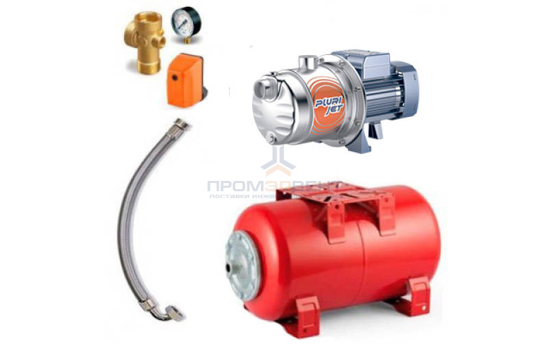 Насосная станция Pedrollo HYDROFRESH PLURIJETm 3/80-N-24CL - 0,48 кВт (Qmax 80 л/мин, 1x230В)