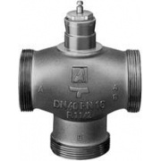 Клапан регулирующий трехходовый Danfoss VRG3 - 1"1/2 (НР/НР, PN16, Tmax 130°C, Kvs 10, чугун)