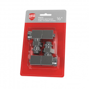 Комплект ручной регулировки угловой Royal Thermo CUBE - 1/2" (цвет хром)