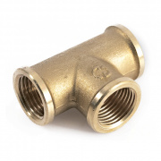 Тройник латунный резьбовой равнопроходный STOUT (ВР) - 3"