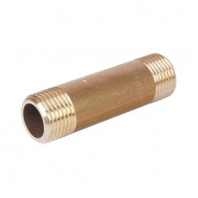 Удлинитель резьбовой STOUT - 3/4" длина 100 мм (НР/НР, латунь без покрытия)