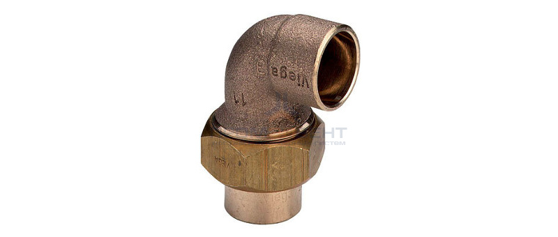 Отвод 90° разъемный Viega R4 94096 - 22 (пайка, для медных труб)
