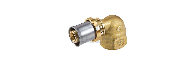 Переход на внутреннюю резьбу угловой Giacomini RM129 - 20x2.0 x 3/4