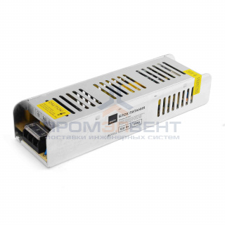 03-100 Блок питания 24В, (СТ), 150Вт, импульсный, IP20, 170-264В, 6,3А, алюм., слим, сереб., 213*60*40мм.