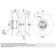 Вентилятор Ebmpapst  R2E250-AS47-26 центробежный 
