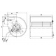 Вентилятор Ebmpapst D4E133-DL01-H9 центробежный