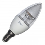 Лампа светодиодная свеча Osram LED CLAS B CL 40 5,4W/830 240° 470lm 220V E14