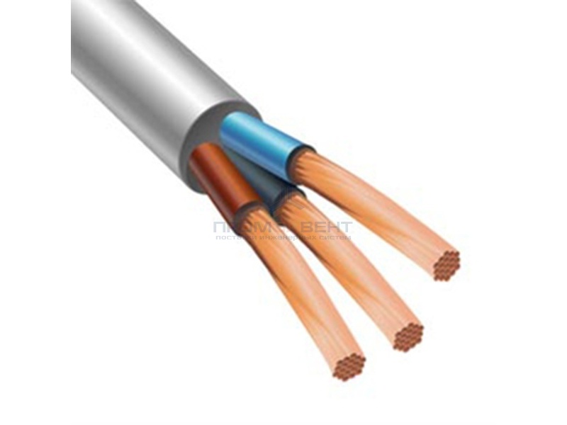 Провод ПВСнг(А)-LS 3х1,5 белый малодымный ГОСТ 7399 (БРЭКС)