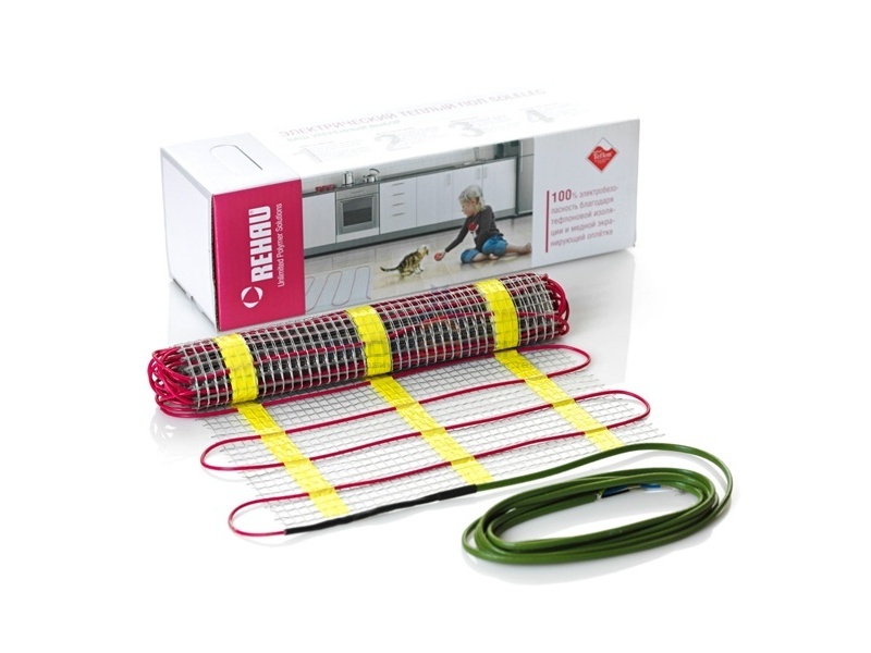 Нагревательный двужильный мат REHAU SOLELEC TM-V 160  80W (0,5х1м) 0,5m2