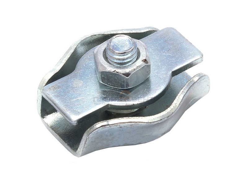 Зажим стальной 8мм Simplex для троса оцинкованный