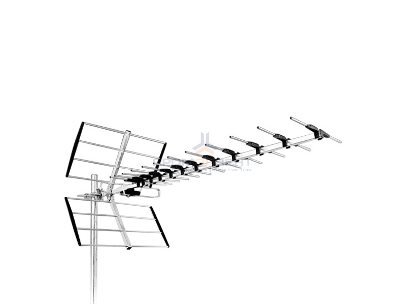 Антенна эфирная UL-12 усиление 11-12 дБ (аналог/ DVB-T/ DVB-T2) 15 элементов, 128,2см