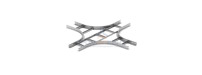 Крестообразный разветвитель для лестничного лотка НЛО 400х80х3000 OSTEC