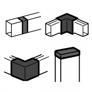 Угол внутренний/внешний/заглушка/накладка на стык 60x40мм Legrand METRA