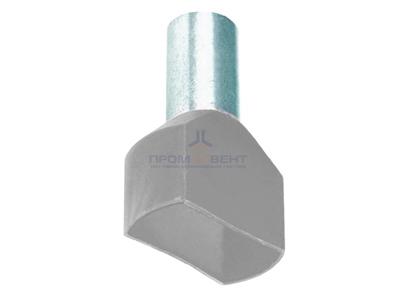 Наконечник-гильза двойная изолированная НШВИ2 0,75кв.мм - 8мм серый (500шт) DKC