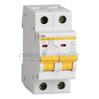 Автоматический выключатель ВА47-29 2Р  1А 4,5кА характеристика С ИЭК (автомат)