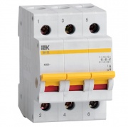 Рубильник модульный ВН-32 3Р  32А выключатель нагрузки ИЭК