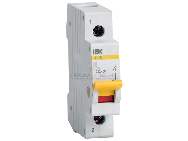 Рубильник модульный ВН-32 1Р 40А выключатель нагрузки ИЭК