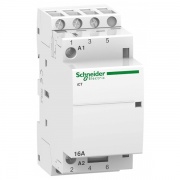 Модульный контактор iCT Acti 9 Schneider Electric 16A 3НО  220/240В АС 50ГЦ