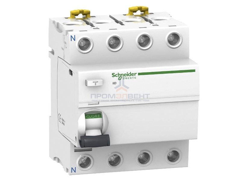 УЗО Acti 9 iID 4П 80A 100mA AC Schneider Electric