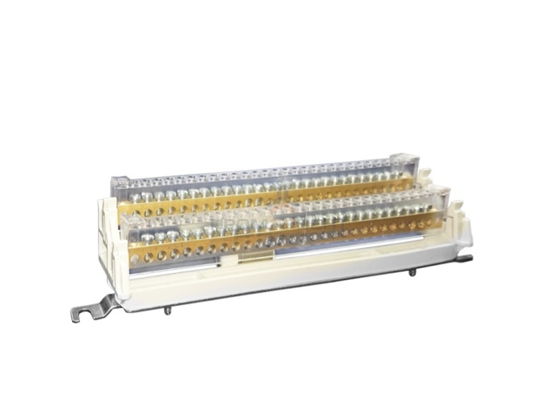 Шина ABB ZK219 N+PE 63A с отверстиями 4х16+23х10