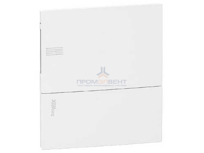 Бокс встраиваемый Schneider Electric Mini Pragma 8 модулей с белой дверью с клемниками N+PE