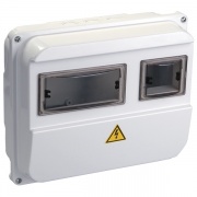 Корпус пластиковый влагозащищенный IP55 ЩУРн-П 1/3 на 1-фазный счетчик и 3 модуля ИЭК