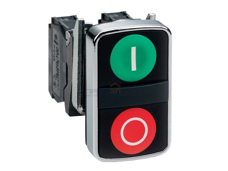 Двойная кнопка Schneider Electric XB5AL73415 с маркировкой 22мм